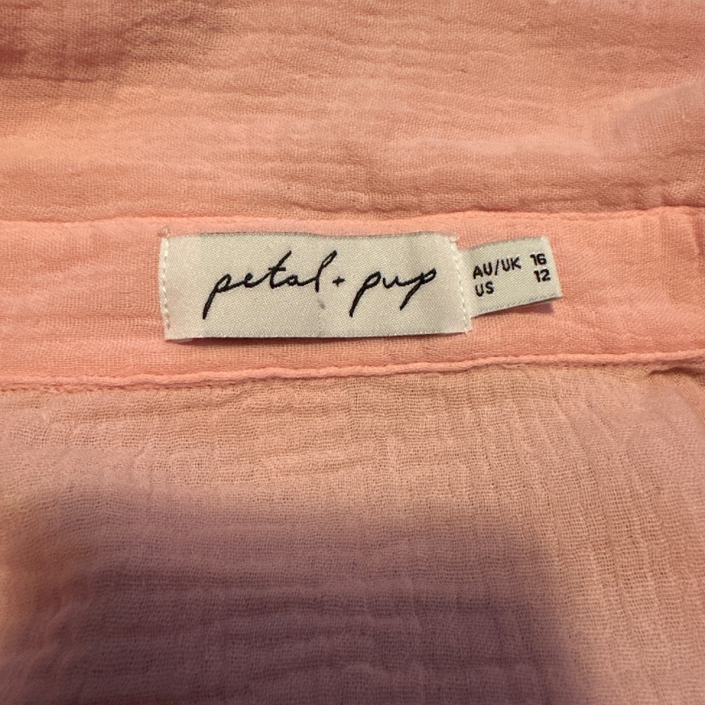 Oversized gauze romper